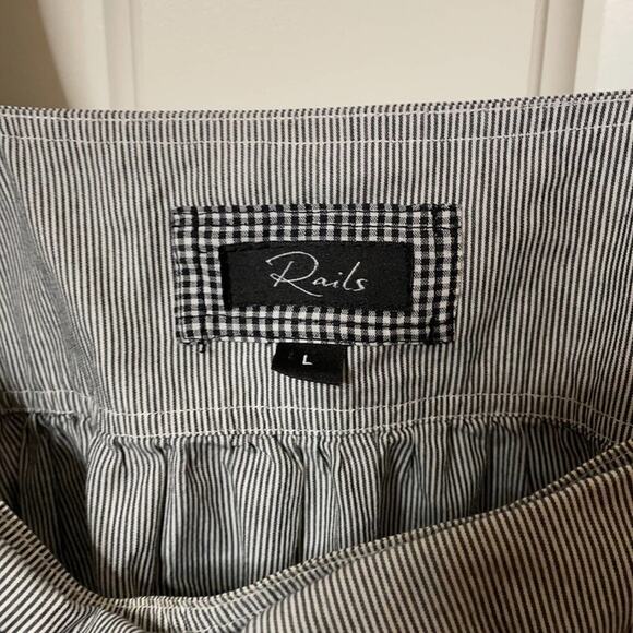 Rails Navy sleeveless striped dress large - Picture 4 of 8